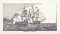 An illustration from The Book of the Navy; comprising a general history of the American Marine; and particular accounts of all the most celebrated naval battles, from the Declaration of Independence to the present time. With an appendix (1843)