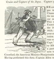 An illustration from The Book of the Navy; comprising a general history of the American Marine; and particular accounts of all the most celebrated naval battles, from the Declaration of Independence to the present time. With an appendix (1843)