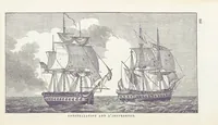 An illustration from The Book of the Navy; comprising a general history of the American Marine; and particular accounts of all the most celebrated naval battles, from the Declaration of Independence to the present time. With an appendix (1843)
