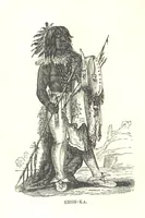 An illustration from Illustrated Historical Sketches of the Indians, exhibiting their manners and customs on the battle field, and in the Wigwam ... From the best authorities (1857)