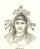 An illustration from Illustrated Historical Sketches of the Indians, exhibiting their manners and customs on the battle field, and in the Wigwam ... From the best authorities (1857)