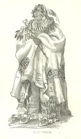An illustration from Illustrated Historical Sketches of the Indians, exhibiting their manners and customs on the battle field, and in the Wigwam ... From the best authorities (1857)