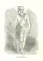 An illustration from Illustrated Historical Sketches of the Indians, exhibiting their manners and customs on the battle field, and in the Wigwam ... From the best authorities (1857)