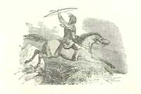 An illustration from Illustrated Historical Sketches of the Indians, exhibiting their manners and customs on the battle field, and in the Wigwam ... From the best authorities (1857)