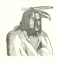 An illustration from Illustrated Historical Sketches of the Indians, exhibiting their manners and customs on the battle field, and in the Wigwam ... From the best authorities (1857)