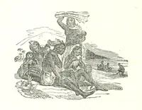 An illustration from Illustrated Historical Sketches of the Indians, exhibiting their manners and customs on the battle field, and in the Wigwam ... From the best authorities (1857)