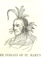 An illustration from Illustrated Historical Sketches of the Indians, exhibiting their manners and customs on the battle field, and in the Wigwam ... From the best authorities (1857)
