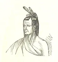An illustration from Illustrated Historical Sketches of the Indians, exhibiting their manners and customs on the battle field, and in the Wigwam ... From the best authorities (1857)