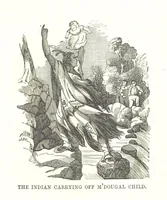 An illustration from Illustrated Historical Sketches of the Indians, exhibiting their manners and customs on the battle field, and in the Wigwam ... From the best authorities (1857)