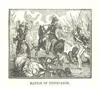 An illustration from Illustrated Historical Sketches of the Indians, exhibiting their manners and customs on the battle field, and in the Wigwam ... From the best authorities (1857)