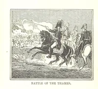 An illustration from Illustrated Historical Sketches of the Indians, exhibiting their manners and customs on the battle field, and in the Wigwam ... From the best authorities (1857)
