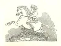 An illustration from Illustrated Historical Sketches of the Indians, exhibiting their manners and customs on the battle field, and in the Wigwam ... From the best authorities (1857)