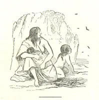 An illustration from Illustrated Historical Sketches of the Indians, exhibiting their manners and customs on the battle field, and in the Wigwam ... From the best authorities (1857)