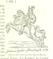 An illustration from Genève historique & archéologique ... avec dessins & fac-simile de Hermann Hammann. [With a supplement (1869)