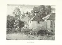 An illustration from The Home Country of R. L. Stevenson. Being the valley of the Water of Leith from source to sea ... Illustrated by Joseph Brown. (Second edition.) (1898)