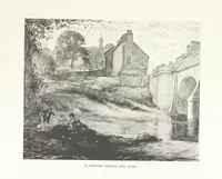 An illustration from The Home Country of R. L. Stevenson. Being the valley of the Water of Leith from source to sea ... Illustrated by Joseph Brown. (Second edition.) (1898)