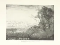 An illustration from The Home Country of R. L. Stevenson. Being the valley of the Water of Leith from source to sea ... Illustrated by Joseph Brown. (Second edition.) (1898)