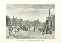 An illustration from The Home Country of R. L. Stevenson. Being the valley of the Water of Leith from source to sea ... Illustrated by Joseph Brown. (Second edition.) (1898)