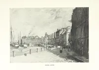 An illustration from The Home Country of R. L. Stevenson. Being the valley of the Water of Leith from source to sea ... Illustrated by Joseph Brown. (Second edition.) (1898)