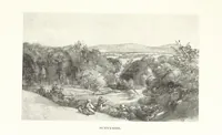 An illustration from The Home Country of R. L. Stevenson. Being the valley of the Water of Leith from source to sea ... Illustrated by Joseph Brown. (Second edition.) (1898)