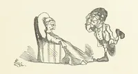 An illustration from Fifty “Bab” Ballads ... [Selected from “Bab Ballads” and “More Bab Ballads.”] With illustrations by the author (1881)