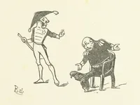 Picture 73 of 138 from Fifty “Bab” Ballads ... [Selected from “Bab Ballads” and “More Bab Ballads.”] With illustrations by the author (1881), leaf 151