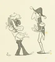 Picture 4 of 138 from Fifty “Bab” Ballads ... [Selected from “Bab Ballads” and “More Bab Ballads.”] With illustrations by the author (1881), leaf 17