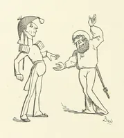 An illustration from Fifty “Bab” Ballads ... [Selected from “Bab Ballads” and “More Bab Ballads.”] With illustrations by the author (1881)