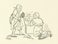 Picture 95 of 138 from Fifty “Bab” Ballads ... [Selected from “Bab Ballads” and “More Bab Ballads.”] With illustrations by the author (1881), leaf 190