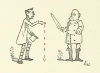 Picture 100 of 138 from Fifty “Bab” Ballads ... [Selected from “Bab Ballads” and “More Bab Ballads.”] With illustrations by the author (1881), leaf 198