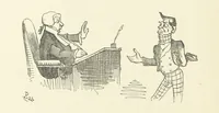 Picture 102 of 138 from Fifty “Bab” Ballads ... [Selected from “Bab Ballads” and “More Bab Ballads.”] With illustrations by the author (1881), leaf 202