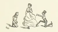 An illustration from Fifty “Bab” Ballads ... [Selected from “Bab Ballads” and “More Bab Ballads.”] With illustrations by the author (1881)