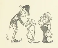 An illustration from Fifty “Bab” Ballads ... [Selected from “Bab Ballads” and “More Bab Ballads.”] With illustrations by the author (1881)
