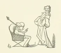 An illustration from Fifty “Bab” Ballads ... [Selected from “Bab Ballads” and “More Bab Ballads.”] With illustrations by the author (1881)