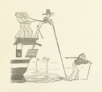 An illustration from Fifty “Bab” Ballads ... [Selected from “Bab Ballads” and “More Bab Ballads.”] With illustrations by the author (1881)