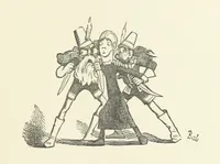 Picture 9 of 138 from Fifty “Bab” Ballads ... [Selected from “Bab Ballads” and “More Bab Ballads.”] With illustrations by the author (1881), leaf 25