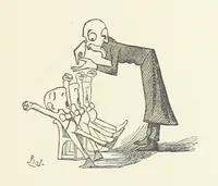 Picture 18 of 138 from Fifty “Bab” Ballads ... [Selected from “Bab Ballads” and “More Bab Ballads.”] With illustrations by the author (1881), leaf 45