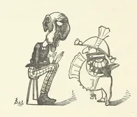 Picture 29 of 138 from Fifty “Bab” Ballads ... [Selected from “Bab Ballads” and “More Bab Ballads.”] With illustrations by the author (1881), leaf 66