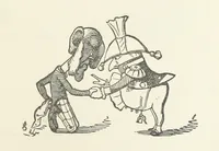 An illustration from Fifty “Bab” Ballads ... [Selected from “Bab Ballads” and “More Bab Ballads.”] With illustrations by the author (1881)