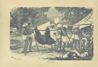 An illustration from Adventures in Many Lands ... with illustrations by S. P. Hall (1879)