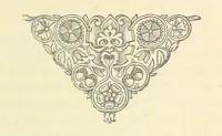 An illustration from Kingsthorpiana; or, Researches in a Church Chest. Being a calendar of old documents now existing in the church chest of Kingsthorpe, near Northampton, with a selection of the MSS., printed in full, and extracts from others. Edited by J. H. Glover (1883)
