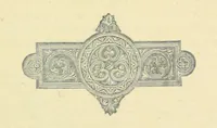 An illustration from Kingsthorpiana; or, Researches in a Church Chest. Being a calendar of old documents now existing in the church chest of Kingsthorpe, near Northampton, with a selection of the MSS., printed in full, and extracts from others. Edited by J. H. Glover (1883)