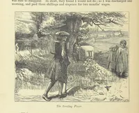 An illustration from Dalziels' Illustrated Goldsmith ... With one hundred pictures drawn by G. J. Pinwell, engraved by the brothers Dalziel (1865)