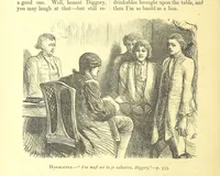 An illustration from Dalziels' Illustrated Goldsmith ... With one hundred pictures drawn by G. J. Pinwell, engraved by the brothers Dalziel (1865)