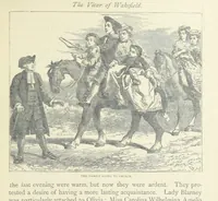 An illustration from The vicar of Wakefield, and other works ... With introduction notes and a life of Oliver Goldsmith, by John Francis Waller (1877)