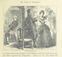 An illustration from The vicar of Wakefield, and other works ... With introduction notes and a life of Oliver Goldsmith, by John Francis Waller (1877)