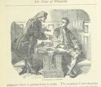 An illustration from The vicar of Wakefield, and other works ... With introduction notes and a life of Oliver Goldsmith, by John Francis Waller (1877)