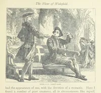 An illustration from The vicar of Wakefield, and other works ... With introduction notes and a life of Oliver Goldsmith, by John Francis Waller (1877)