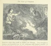 An illustration from The vicar of Wakefield, and other works ... With introduction notes and a life of Oliver Goldsmith, by John Francis Waller (1877)
