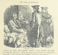 An illustration from The vicar of Wakefield, and other works ... With introduction notes and a life of Oliver Goldsmith, by John Francis Waller (1877)